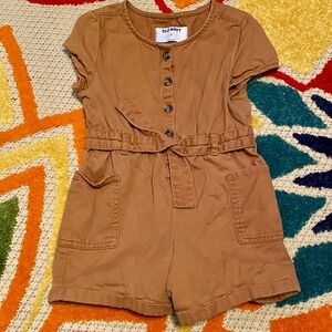 Old Navy Kids Brown Belted Romper Size 37